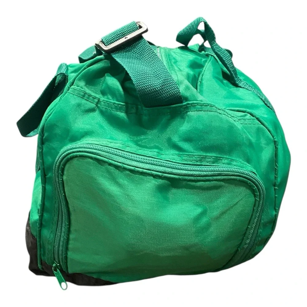 Vintage 90s‎ Boston Celtics Duffle Gym Bag Green Adjustable Strap Logo 17